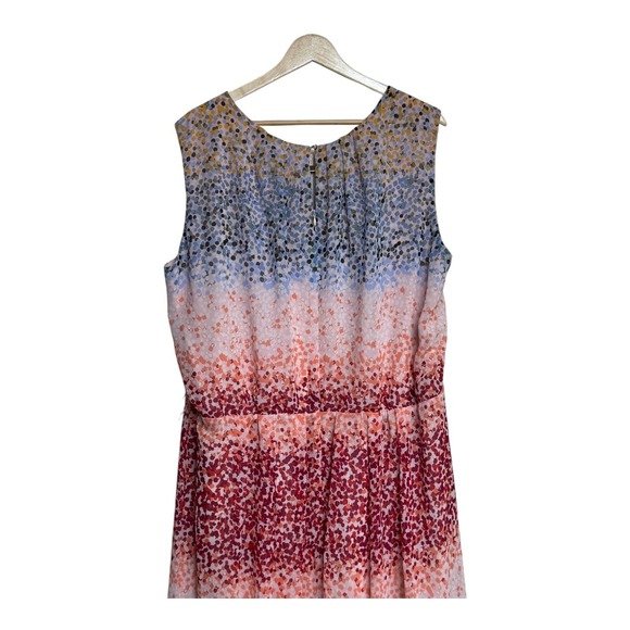 Lane Bryant Women's Maxi Dress Size 28 Sleeveless Multicolor Floral Print - Picture 4 of 8